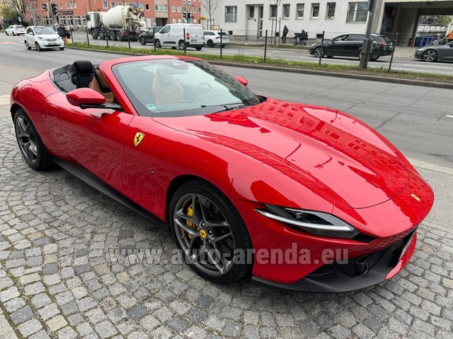 Rental Ferrari Roma Spider 3.9 T V8 Spider DCT in the Milano Linate airport (LIN)