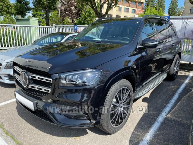 Rental Mercedes-Benz GLS 350 AMG equipment 4Matic in the Bresso airport