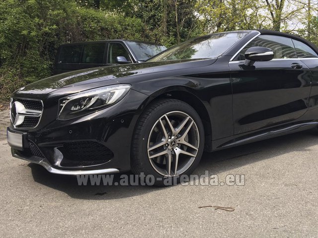 Rental Mercedes-Benz S-Class S500 Cabriolet in the Milano-Malpensa airport