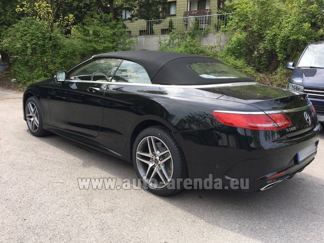 Rent Mercedes Benz S Class S500 Cabriolet In The Milan Central Train Station Auto Arenda