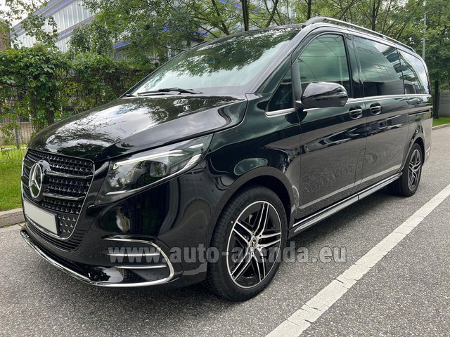 Rental Mercedes-Benz V-Class (Viano) V300d Long AMG Equipment (Model 2024, 1+7 pax, Panoramic roof, Automatic doors) in Milano Lombardia