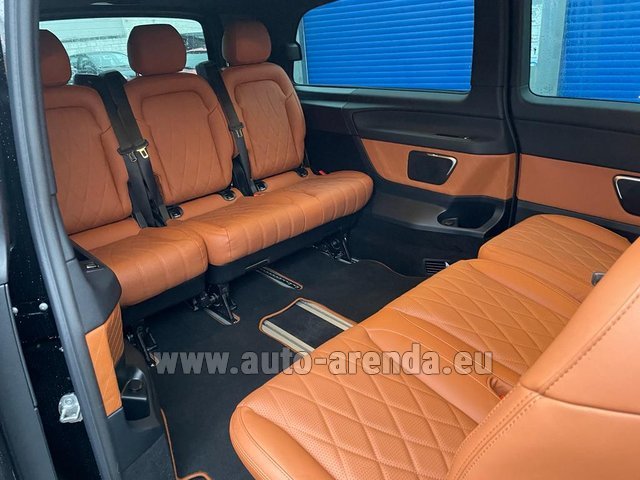 Rental Mercedes-Benz V300d 4Matic EXTRA LONG (1+7 pax) AMG equipment in the Milano-Malpensa airport