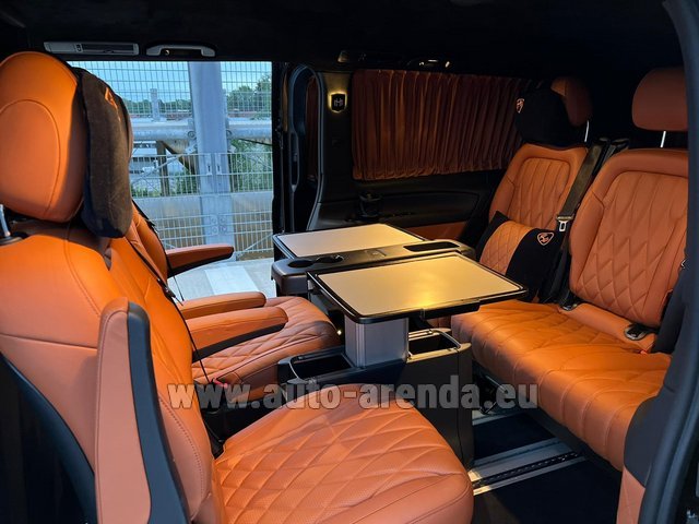 Rental Mercedes-Benz V300d 4Matic VIP/TV/WALL EXTRA LONG (2+5 pax) AMG equipment in the Milano Linate airport (LIN)
